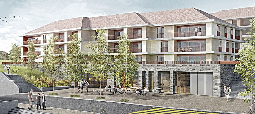 Appartements et commerce
Maître d’ouvrage: Privé
