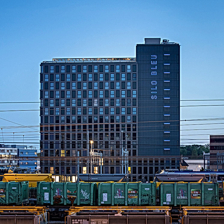 Le Silo bleu", Renens
